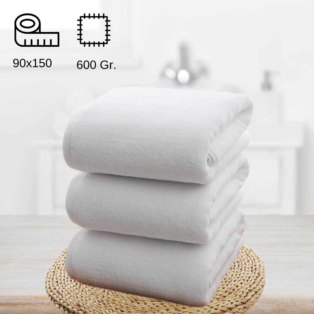 Hotel Bathroom Towel 90x150 cm White
