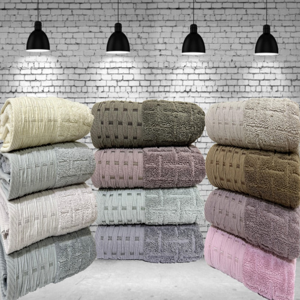 Hand Towel 50x90 cm Woven Pattern