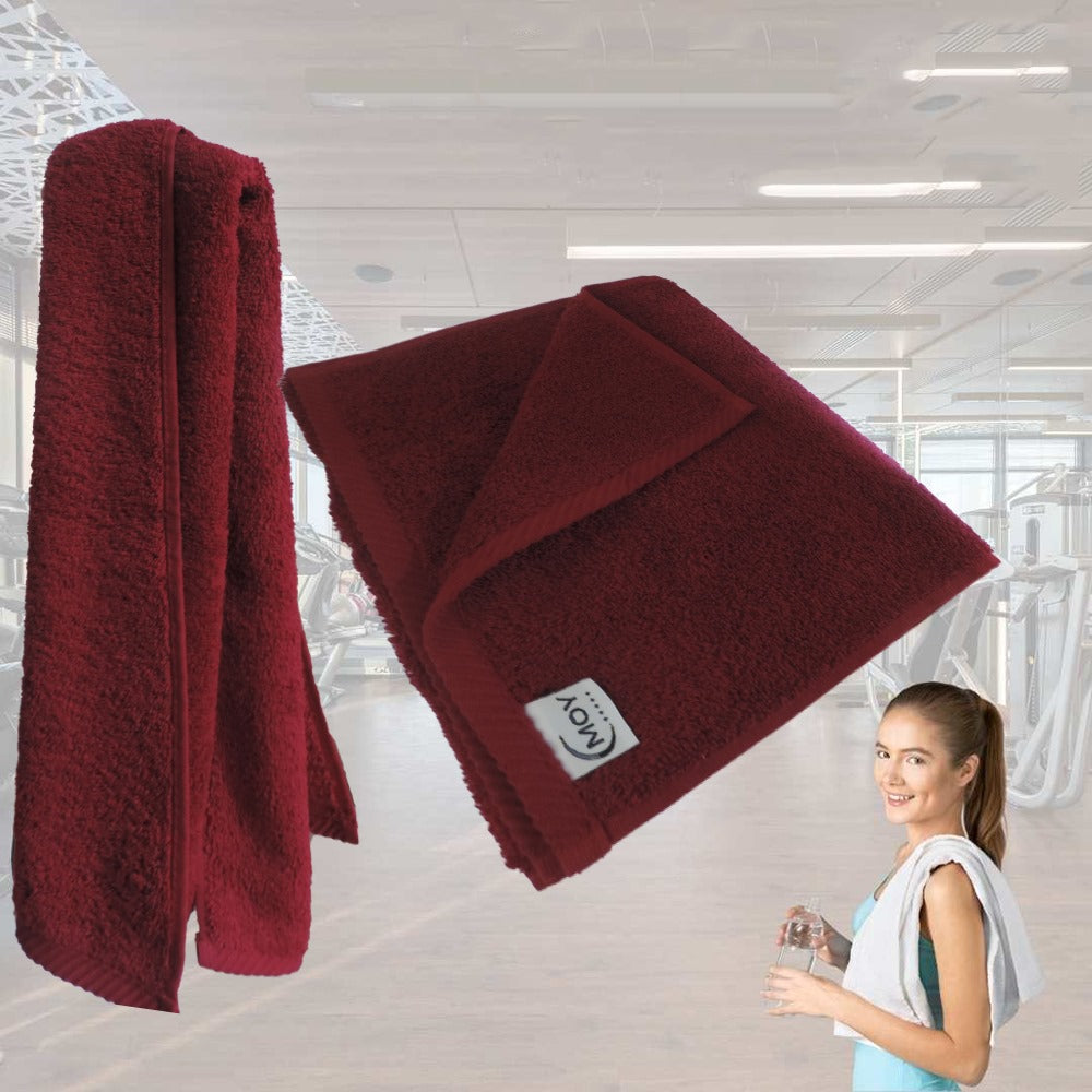 Sports Towel 30x100 cm Burgundy