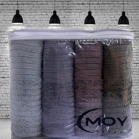 Fringed Hand Towel 50x90 cm Wave Pattern (Option 2)