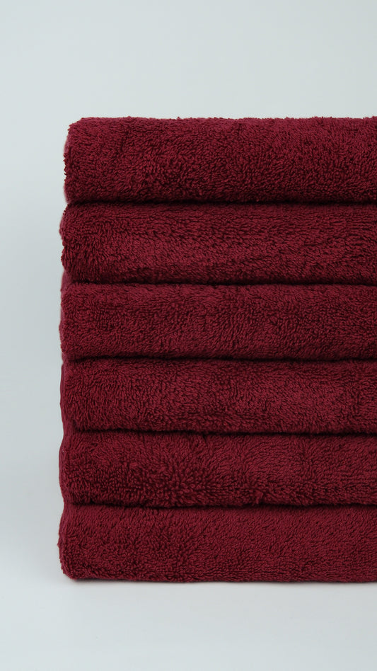 Sports Towel 30x100 cm Burgundy