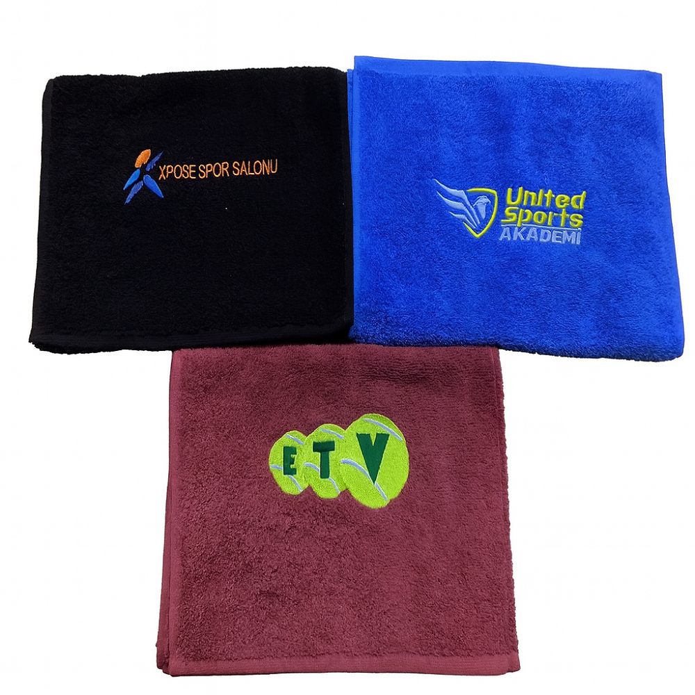 Towel with Embroidered Logo