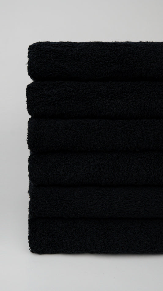 Sports Towel 30x100 cm Black