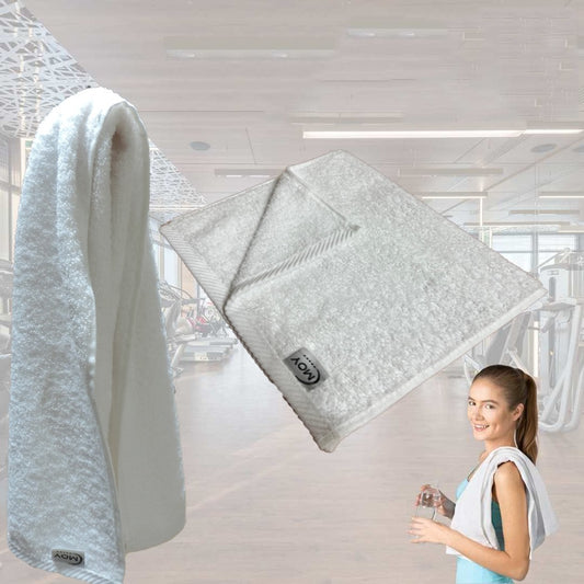 Sports Towel, White, 30x100 cm