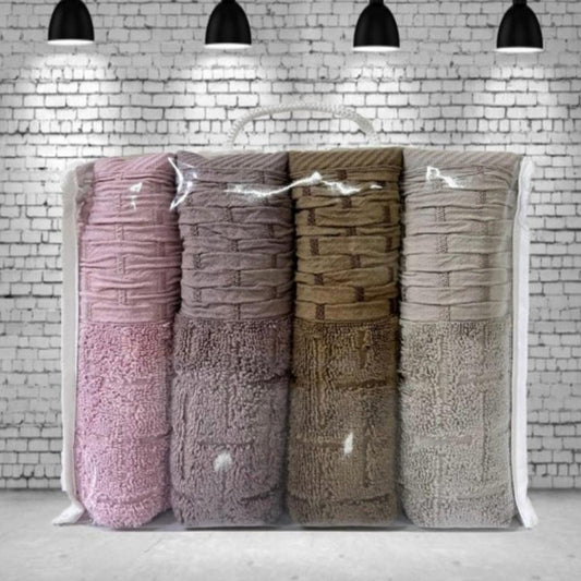 Hand Towel 50x90 cm Woven Pattern (Option 3)