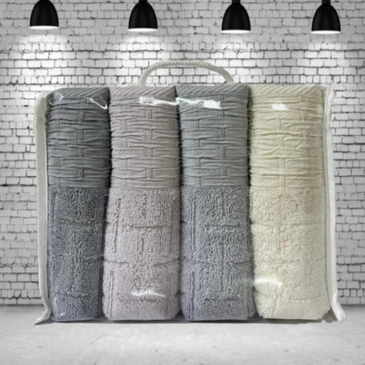 Hand Towel 50x90 cm Woven Pattern (Option 1)