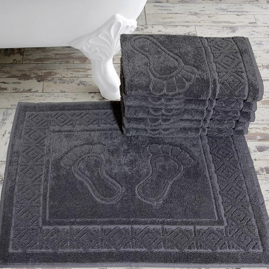 Hotel-Style Foot Towel, Grey, 50x70 cm