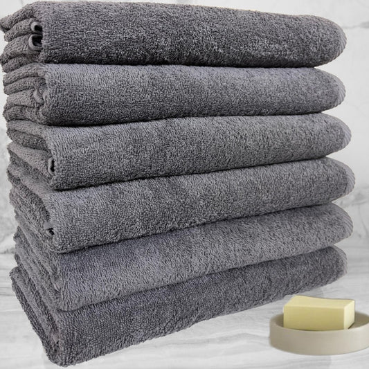 Turkish Bath Towel 70x140 cm Grey 500 GSM
