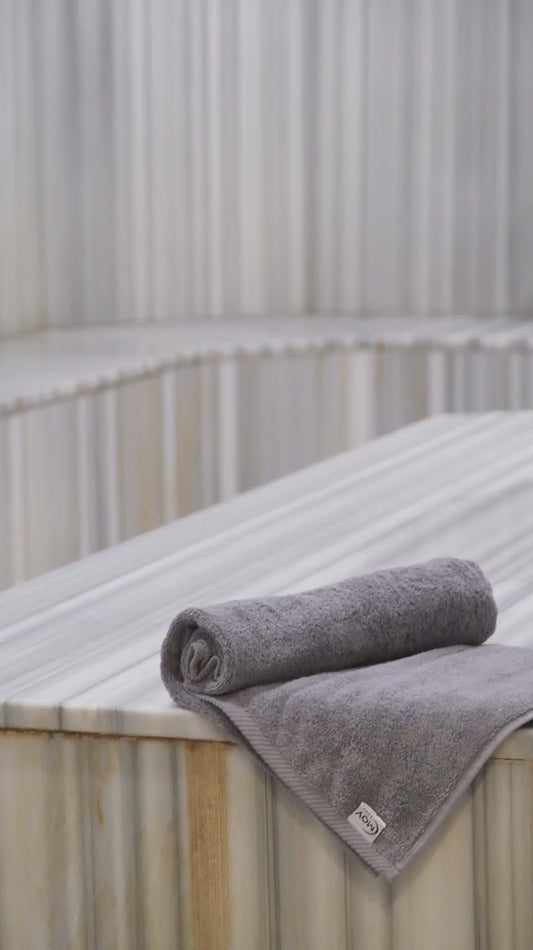 Turkish Bath Towel 70x140 cm Grey