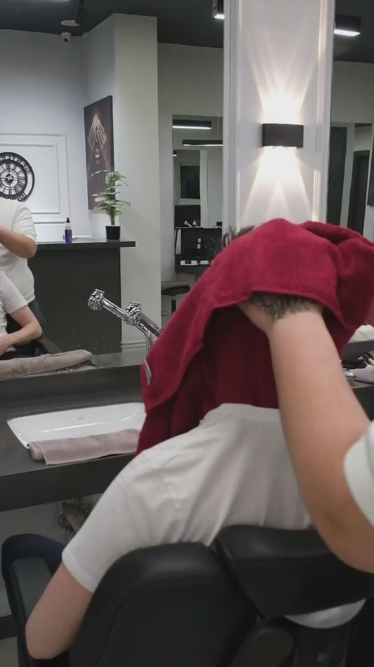 Hairdresser's Towel 50x90 cm Burgundy