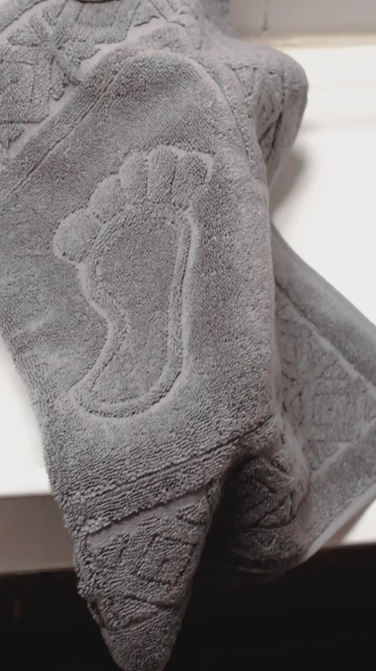 Hotel-Style Foot Towel 50x70 cm Grey