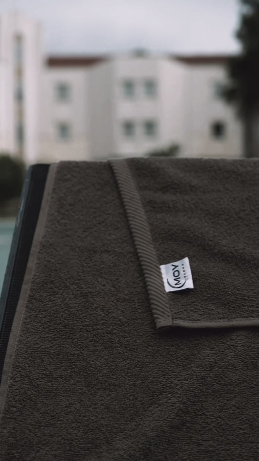 Beach Towel for Sun Loungers, 70x180 cm, Khaki