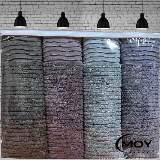 Fringed Hand Towel 50x90 cm Wave Pattern (Option 2)