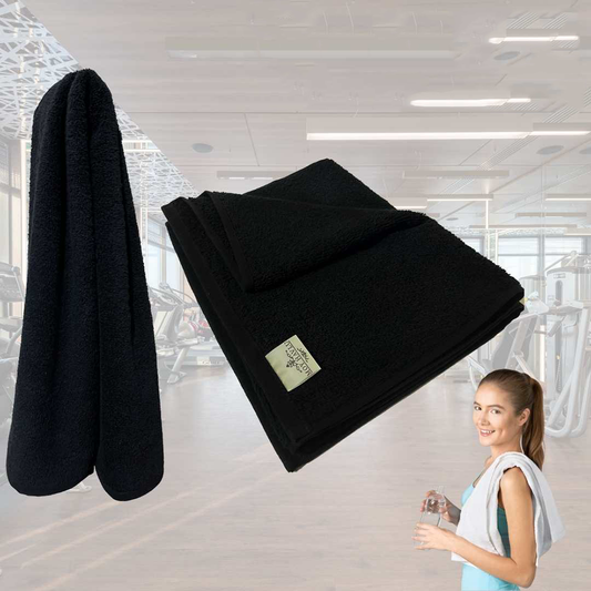 Spor Havlusu 30×100 cm Siyah