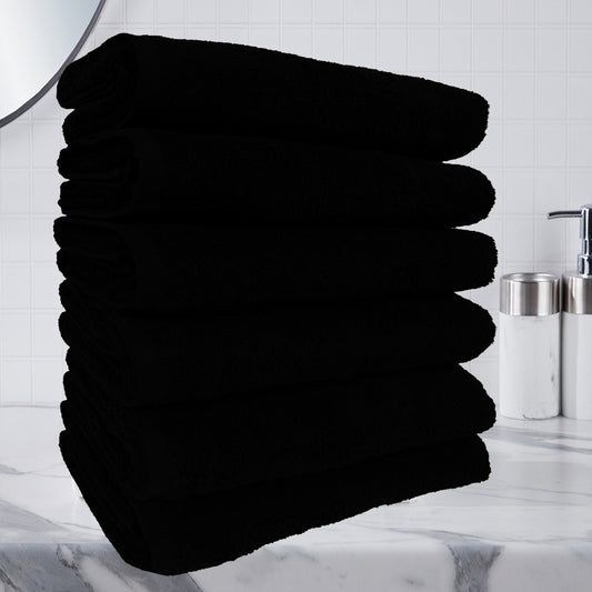 Body Towel, Black, 70x140 cm