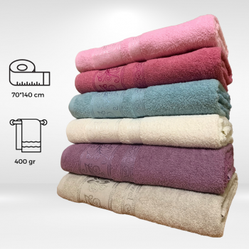 Bath Towel 70 * 140 - Bamboo Pattern