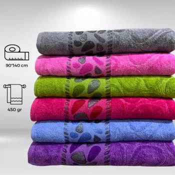 Bath Towel 90*140 Velvet  Stone 
