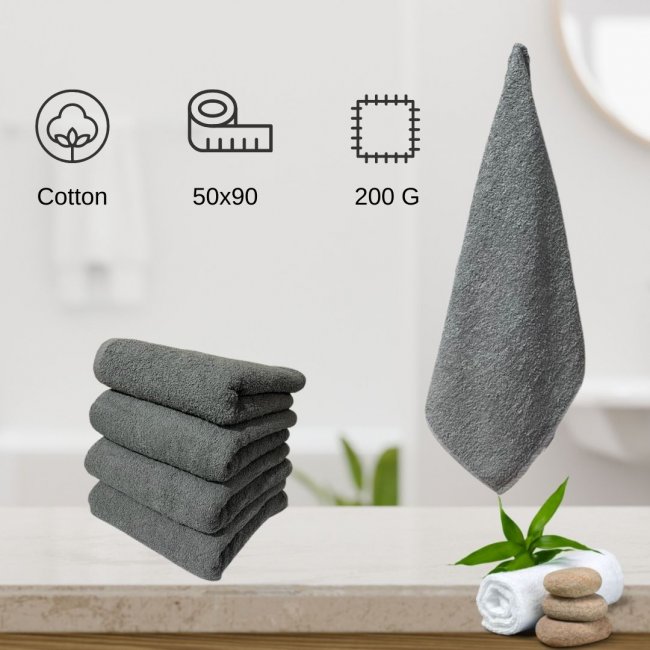 Spa Hair Towel 50*90 Grey