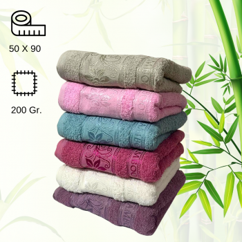 Hand Towel - 50X90 - Bamboo Pattern