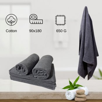 Spa  Towel 90*180 Grey